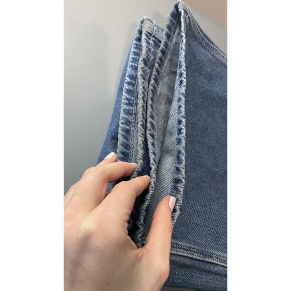 Dickies Bib Overalls Blue Denim Carpenter Workwear Baggy USA Conductor Men 40x32 - Picture 12 of 12